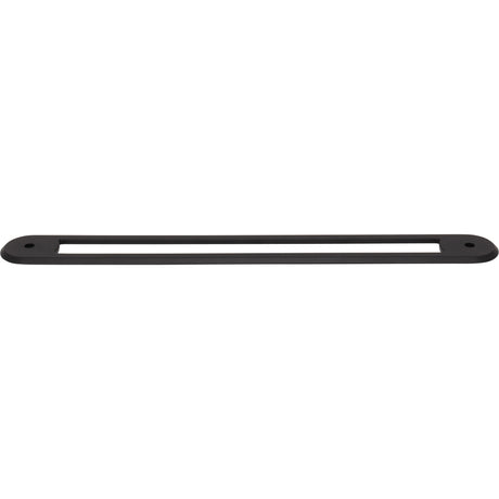 Top Knobs TK3359BLK Brockwell 18" Center to Center Pull Backplate Flat Black
