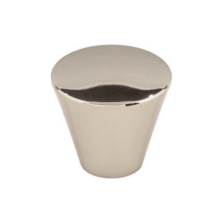 Top Knobs M1322 Cone 1 1/16" Diameter Round Knob Polished Nickel
