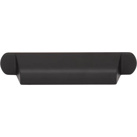 Top Knobs TK3361BLK Cressing 3 3/4" Center to Center Cup/Bin Pull Flat Black
