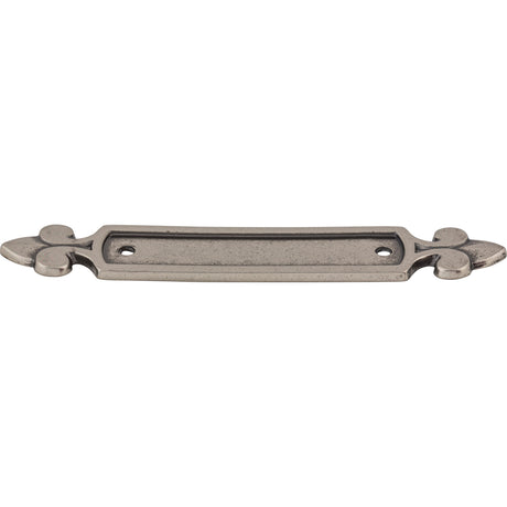 Top Knobs M193 Dover Backplate 2 1/2" Center to Center Pull Backplate Pewter Antique