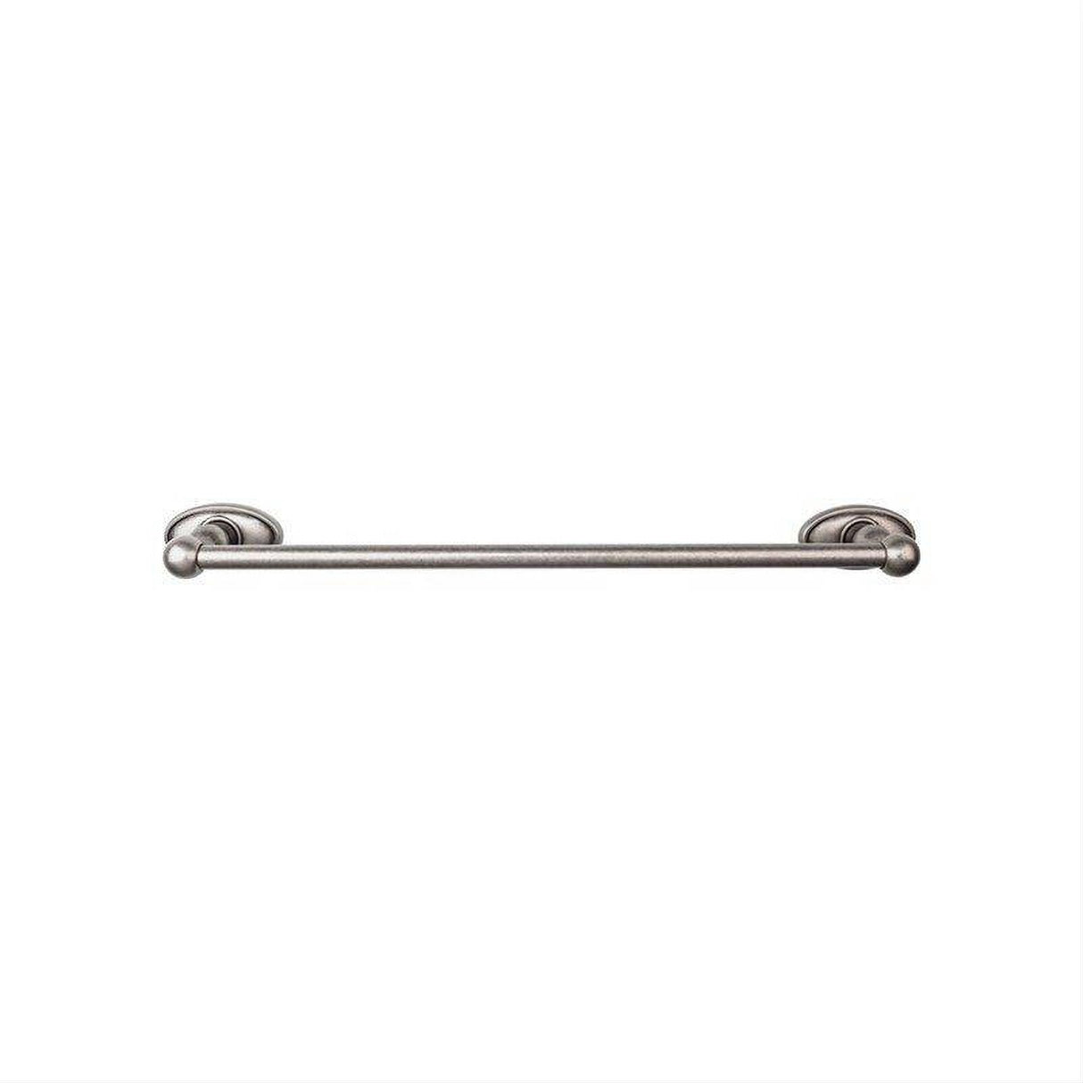 Top Knobs ED10APC ED10C Edwardian Bath Towel Bar 30 In. Single - Oval Backplate Antique Pewter
