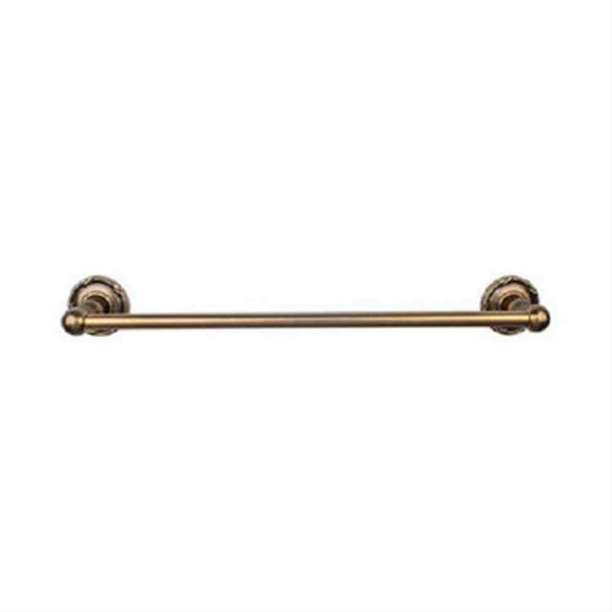 Top Knobs ED10GBZE ED10 Edwardian Bath Towel Bar 30" Single Ribbon Backplate German Bronze
