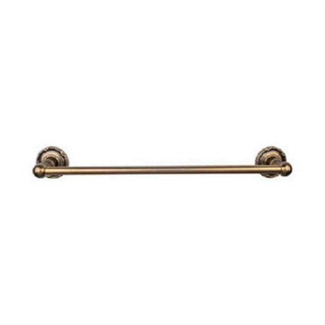 Top Knobs ED10GBZE ED10 Edwardian Bath Towel Bar 30" Single Ribbon Backplate German Bronze