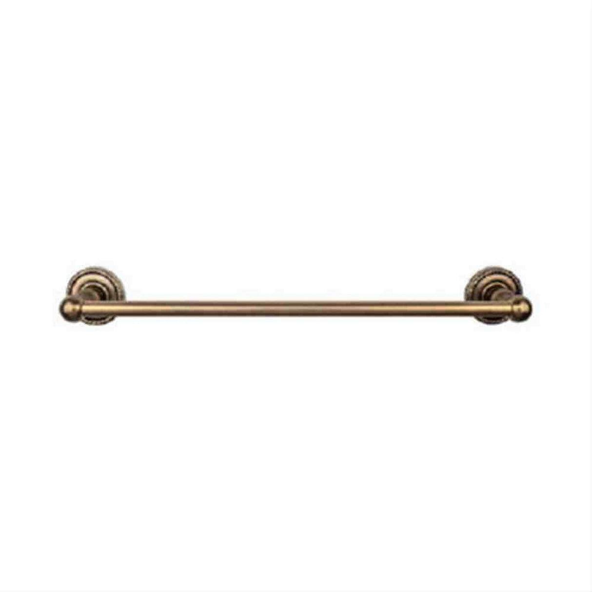 Top Knobs ED10GBZF Edwardian Bath Towel Bar 30" Single Rope Backplate German Bronze
