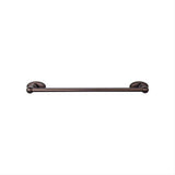 Top Knobs ED10ORBC ED10C Edwardian Bath Towel Bar 30 In. Single - Oval Backplate Oil Rubbed Bronze