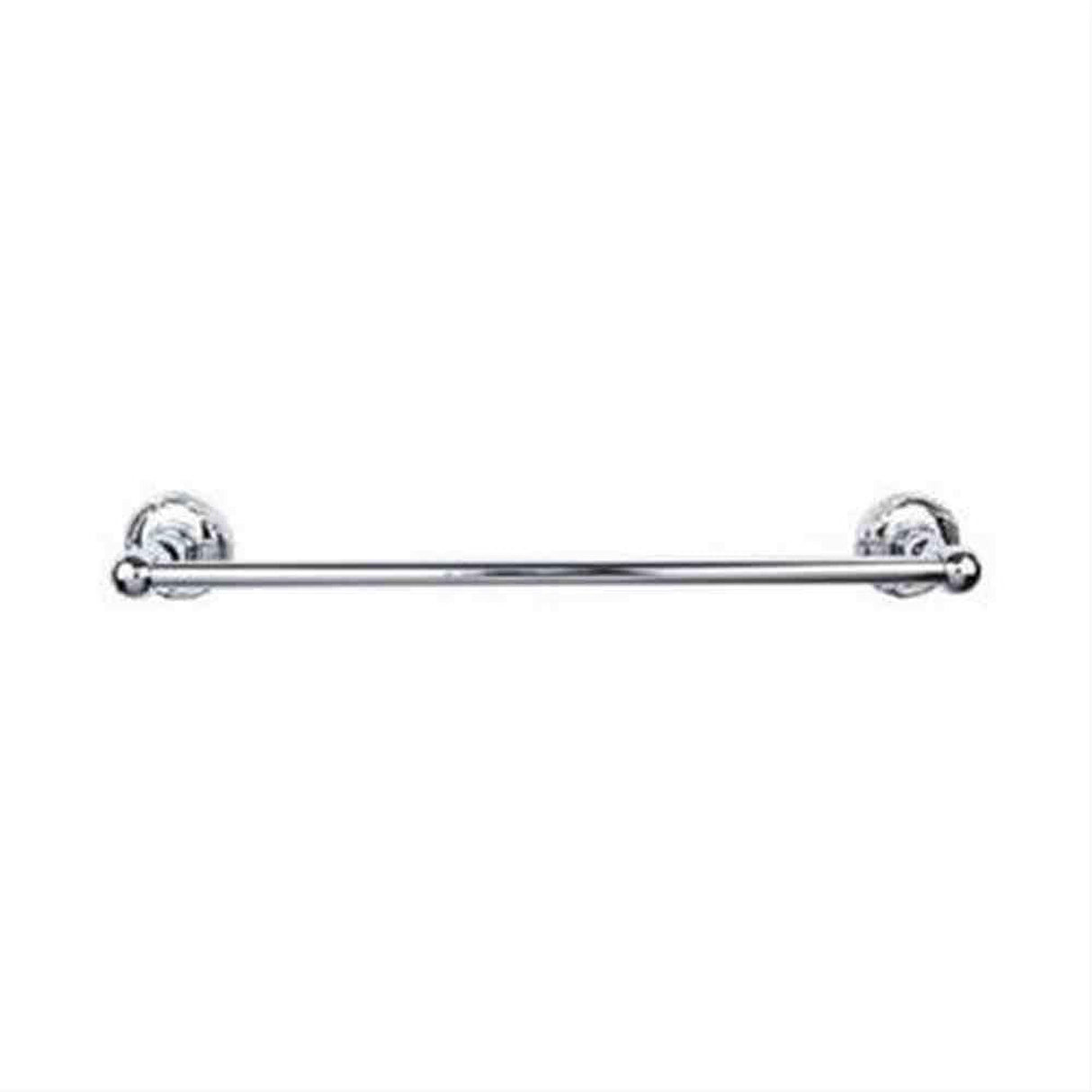 Top Knobs ED10PCE ED10 Edwardian Bath Towel Bar 30" Single Ribbon Backplate Polished Chrome