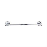 Top Knobs ED10PCE ED10 Edwardian Bath Towel Bar 30" Single Ribbon Backplate Polished Chrome