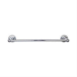 Top Knobs ED10PCF Edwardian Bath Towel Bar 30" Single Rope Backplate Polished Chrome