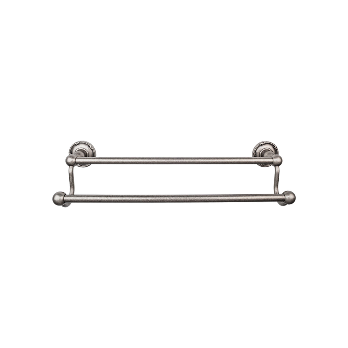Top Knobs ED11 Edwardian Bath Towel Bar 30" Double Ribbon Backplate