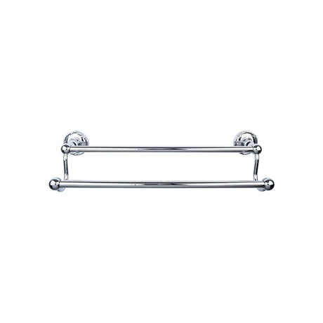 Top Knobs ED11PCE TOP BATH (R) Edwardian Bath Double 32 1/2" Wall Mounted Towel Bar Polished Chrome