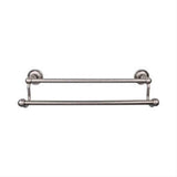 Top Knobs ED11APE ED11 Edwardian Bath Towel Bar 30" Double Ribbon Backplate Antique Pewter