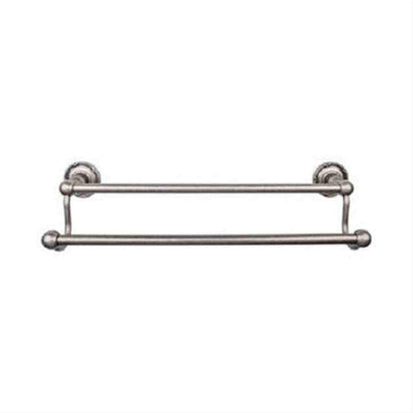 Top Knobs ED11APE ED11 Edwardian Bath Towel Bar 30" Double Ribbon Backplate Antique Pewter