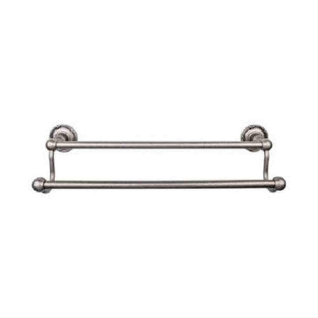 Top Knobs ED11APE ED11 Edwardian Bath Towel Bar 30" Double Ribbon Backplate Antique Pewter