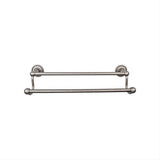 Top Knobs ED11APF ED11F Edwardian Bath Towel Bar 30 In. Double - Rope Backplate Antique Pewter