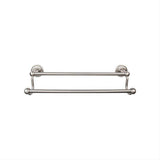 Top Knobs ED11BSNF ED11F Edwardian Bath Towel Bar 30 In. Double - Rope Backplate Brushed Satin Nickel