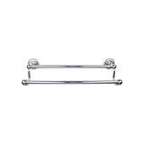 Top Knobs ED11PCF TOP BATH (R) Edwardian Bath Double 32 1/2" Wall Mounted Towel Bar Polished Chrome