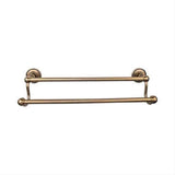Top Knobs ED11GBZA Edwardian Bath Towel Bar 30" Double Beaded Backplate German Bronze