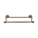Top Knobs ED11GBZE ED11 Edwardian Bath Towel Bar 30" Double Ribbon Backplate German Bronze