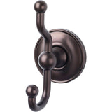 Top Knobs ED2ORBD oil rubbed bronze double robe hook