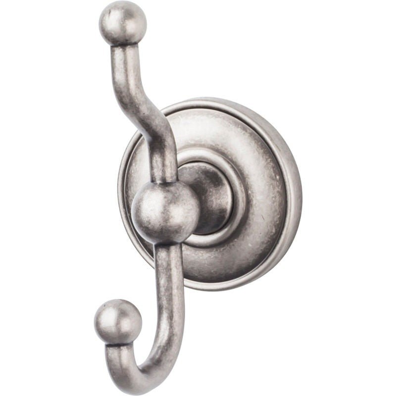 Top Knobs ED2APD antique pewter double robe hook