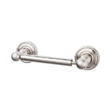 Top Knobs ED3BSNF Edwardian Bath Toilet Paper Holder Rope Backplate Brushed Satin Nickel