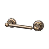 Top Knobs ED3GBZA ED3 Edwardian Bath Toilet Paper Holder Beaded Backplate German Bronze