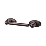Top Knobs ED3ORBC Edwardian Bath Toilet Paper Holder Oval Backplate Oil Rubbed Bronze