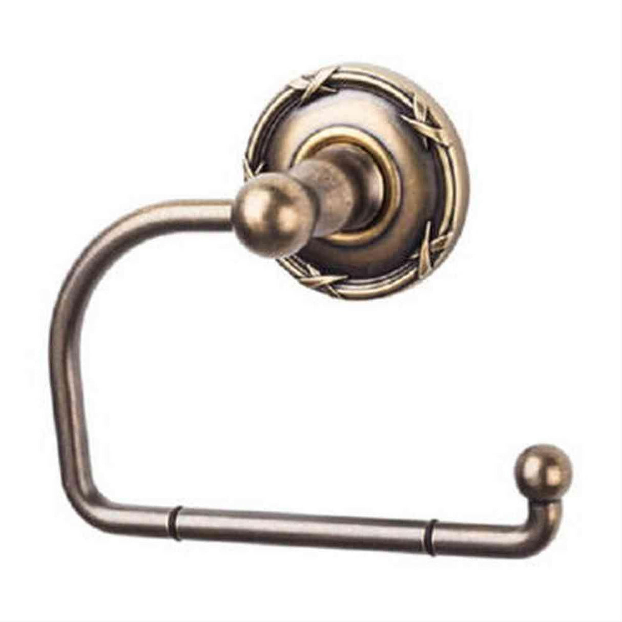 Top Knobs ED4GBZE Edwardian Bath Euro Toilet Paper Holder Ribbon Backplate German Bronze