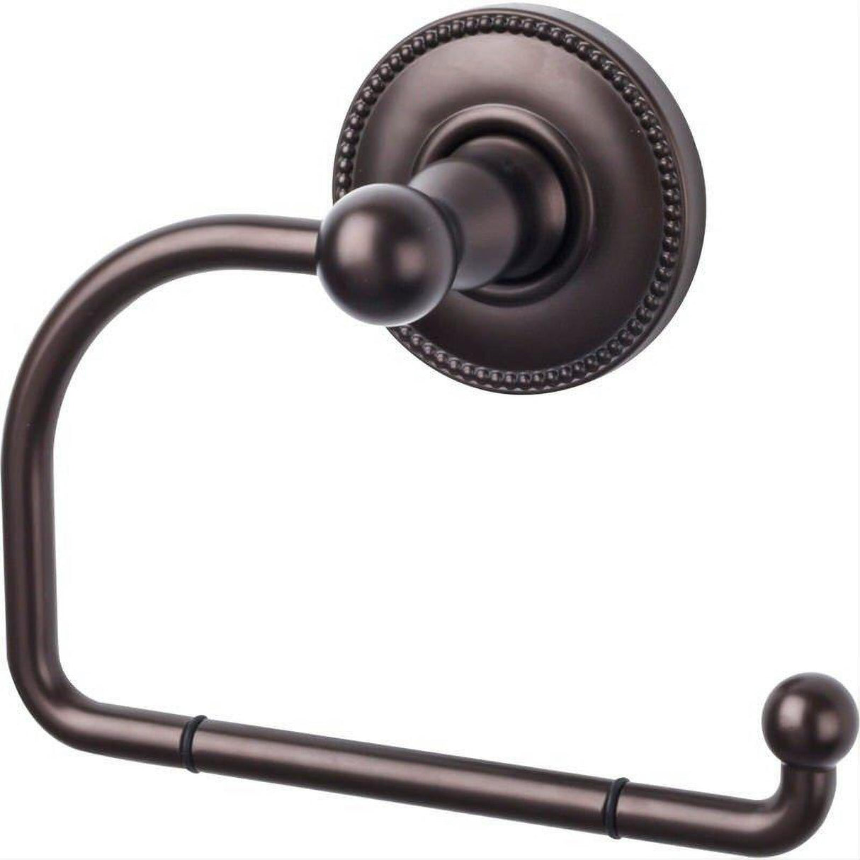 Top Knobs ED4ORBA ED4A Edwardian Bath Euro Toilet Paper Holder Beaded Backplate Oil Rubbed Bronze