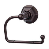 Top Knobs ED4ORBB Edwardian Bath Euro Toilet Paper Holder Hex Backplate Oil Rubbed Bronze