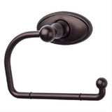 Top Knobs ED4ORBC Edwardian Bath Euro Toilet Paper Holder Oval Backplate Oil Rubbed Bronze