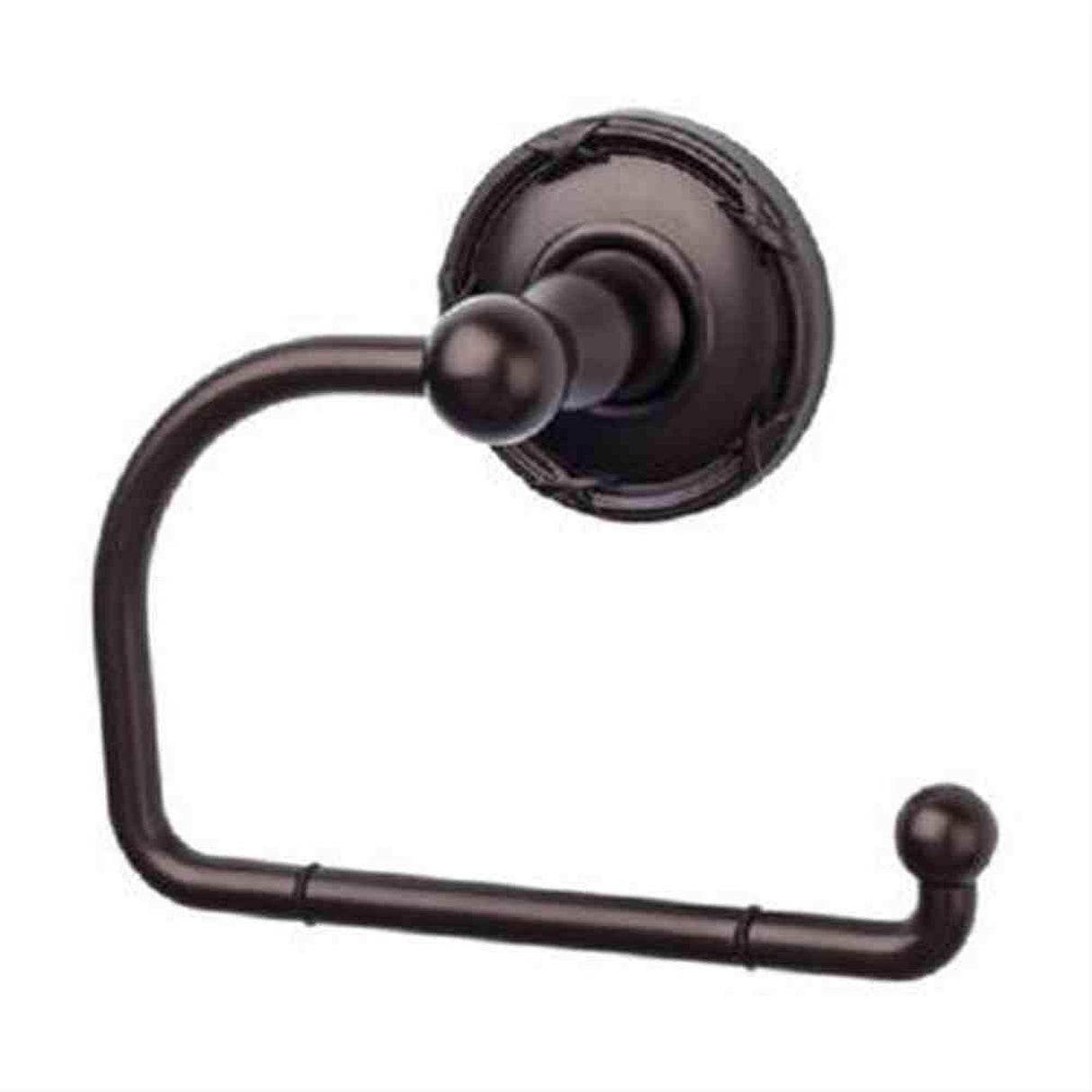 Top Knobs ED4ORBE Edwardian Bath Euro Toilet Paper Holder Ribbon Backplate Oil Rubbed Bronze