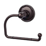 Top Knobs ED4ORBE Edwardian Bath Euro Toilet Paper Holder Ribbon Backplate Oil Rubbed Bronze