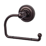 Top Knobs ED4ORBF Edwardian Bath Euro Toilet Paper Holder Rope Backplate Oil Rubbed Bronze