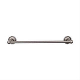 Top Knobs ED6APE Edwardian Bath Towel Bar 18" Single Ribbon Backplate Antique Pewter