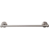 Top Knobs ED6B Edwardian Bath Towel Bar 18 Inch Single - Hex Backplate German Bronze