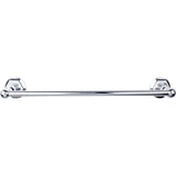 Top Knobs ED6B Edwardian Bath Towel Bar 18 Inch Single - Hex Backplate German Bronze