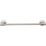 Top Knobs ED6BSNA ED6 Edwardian Bath Towel Bar 18 In. Single - Beaded Bplate Brushed Satin Nickel
