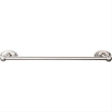 Top Knobs ED6BSNC ED6C Edwardian Bath Towel Bar 18 In. Single - Oval Backplate German Bronze Brushed Satin Nickel