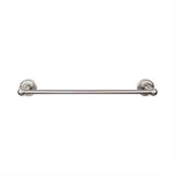 Top Knobs ED6BSNF Edwardian Bath Towel Bar 18" Single Rope Backplate Brushed Satin Nickel