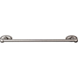 Top Knobs ED6C Edwardian Bath Towel Bar 18 In. Single - Oval Backplate German Bronze