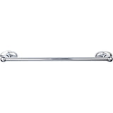 Top Knobs ED6C Edwardian Bath Towel Bar 18 In. Single - Oval Backplate German Bronze