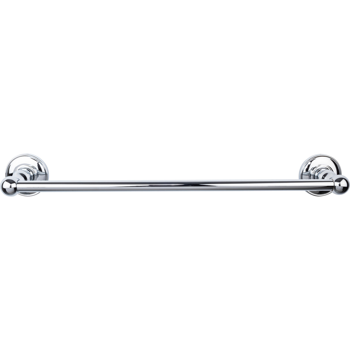 Top Knobs ED6PCD TOP BATH (R) Edwardian Bath Single 20 1/2" Wall Mounted Towel Bar Polished Chrome