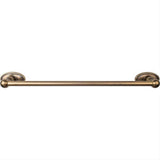Top Knobs ED6GBZC ED6C Edwardian Bath Towel Bar 18 In. Single - Oval Backplate German Bronze
