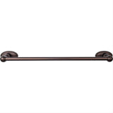 Top Knobs ED6ORBC ED6C Edwardian Bath Towel Bar 18 In. Single - Oval Backplate German Bronze Oil Rubbed Bronze