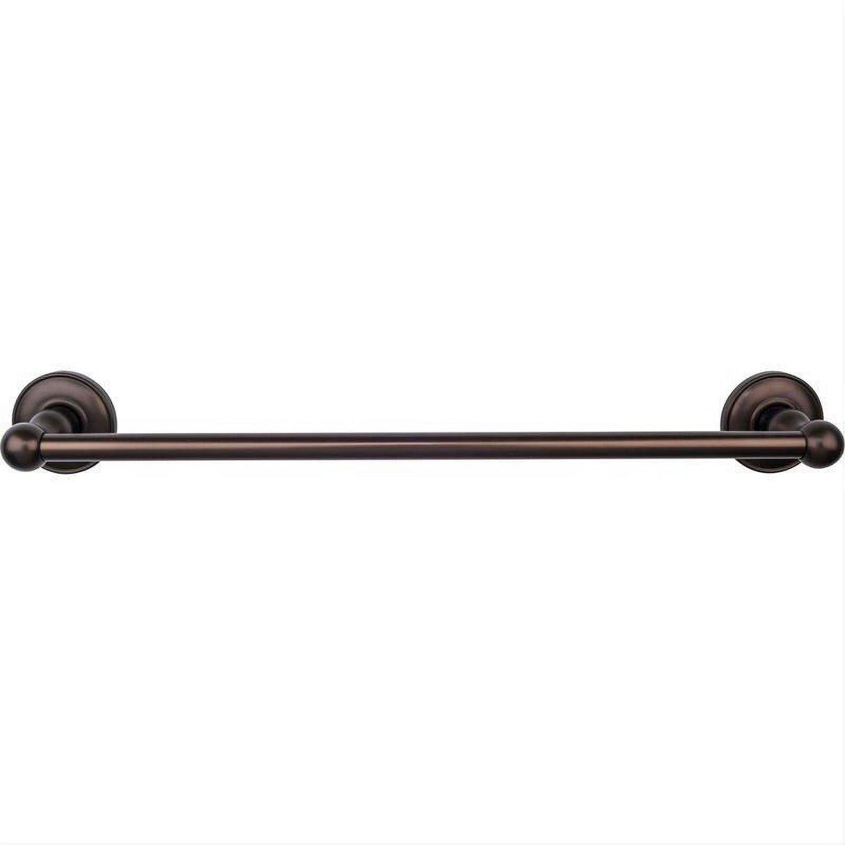 Top Knobs ED6ORBD ED6D Edwardian Bath Towel Bar 18 Inch Oil Rubbed Bronze