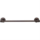 Top Knobs ED6ORBD ED6D Edwardian Bath Towel Bar 18 Inch Oil Rubbed Bronze
