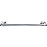Top Knobs ED6PCA ED6 Edwardian Bath Towel Bar 18 In. Single - Beaded Bplate Polished Chrome