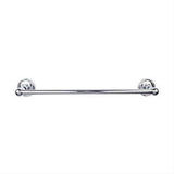 Top Knobs ED6PCE Edwardian Bath Towel Bar 18" Single Ribbon Backplate Polished Chrome