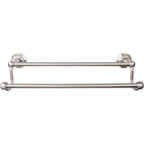 Top Knobs ED7 Edwardian Bath Towel Bar 18" Double Hex Backplate